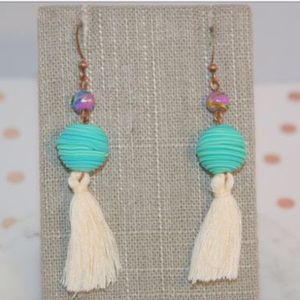 🆕 Turquoise/ Purple Statement Earrings Christmas